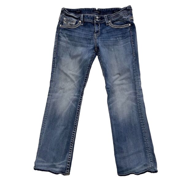 Vigoss Women's Blue Boot Cut Jeans - Picture 2 of 10